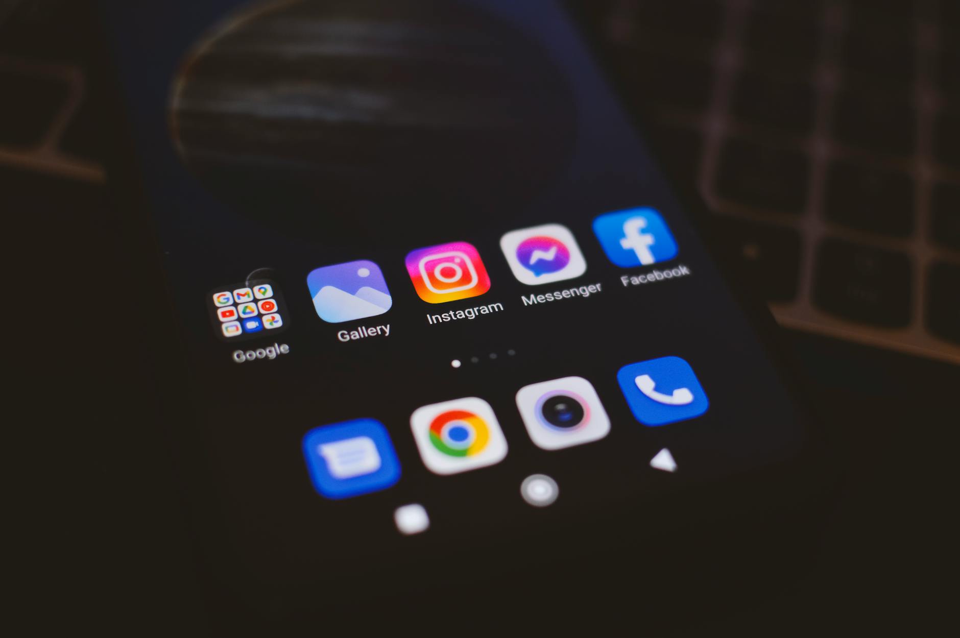 Person using smartphone app at airport terminal